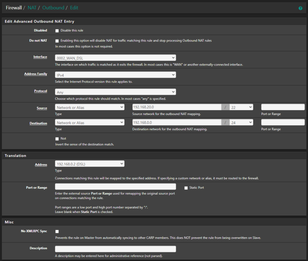 Configuring pfSense to access a bridged modem Potato For